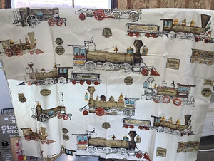 "Tela de costura ferroviaria vintage 47"" x 48"" remanente" - Imagen 1 de 5