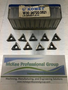 Komet Carbide Triangle Insert (One Insert) - W30 26720.0521, U5-8805-F-K10 - Picture 1 of 5