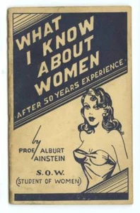 1951 Sexist Humor Booklet What I Know About Women 16 Blank Pages Alburt Ainstein - Picture 1 of 3