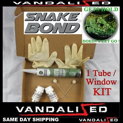 Car Van Camper Windscreen Glass Glue Adhesive PU Side Window Body Bonding Kit1 - Image 1 of 4