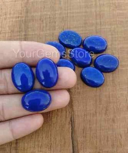 AAA Natural Lapis Lazuli Oval Loose Cabochon, Available sizes 3x5mm to 20x30mm - Picture 1 of 5
