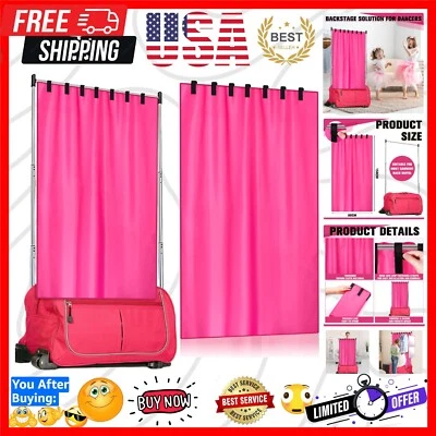 Compact 59x31.5'' Privacy Curtain - Essential for Dancers and Outdoor Adventures - Изображение 1 из 4
