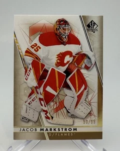 2022-23 SP Authentic Jacob Markstrom Limited Gold #96 Calgary Flames /99 - Picture 1 of 2