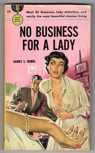 No Business for a Lady James L. Rubel 1950 Gold Medal Book #114 GGA Paperback - Picture 1 of 2