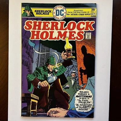 SHERLOCK HOLMES Nº DC Comics 1 de octubre de 1975 - Cubierta de Walt Simonson - FN Foto 1 de 2