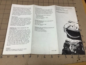 Vintage MARIONETTE / PUPPET: Northeast Regional puppet Festival May 1972 Penn St - Picture 1 of 2