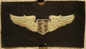 US Air Force Basic Flight Surgeon Wings Flight Suit Green Badge Insignia Patch  - Picture 1 of 1