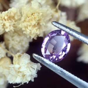 Certified 0.40ct Natural Unheated Lavender Sapphire VVS Clarity Madagascar Oval - Picture 1 of 2