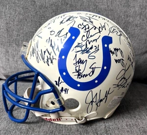 1994 Indianapolis Colts Team Signed Full-Size Helmet w/ Marshall Faulk - PSA LOA - Picture 1 of 12