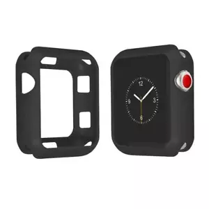 Farbige Matt Silikon Gel Hülle Bumper Schutz Cover für Apple Watch Series 5 - Bild 1 von 20