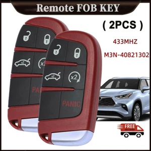 2 NEW FOR 2019 2020 2021 CHARGER CHALLENGER SRT HELLCAT KEY FOB 68394205AA AB - Picture 1 of 6