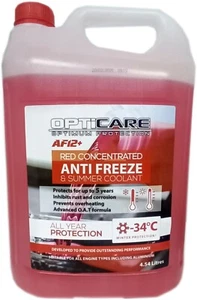 Anti Freeze Sumer Coolant 4.54L Litre Engine Antifreeze Red Concentrate -36°C - Picture 1 of 4