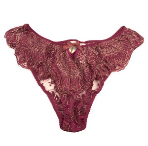 Soutien-gorge Et String Agent Provocateur Soiree INKA - 36C Et L/4 - Rouge/or - Neuf Avec étiquette