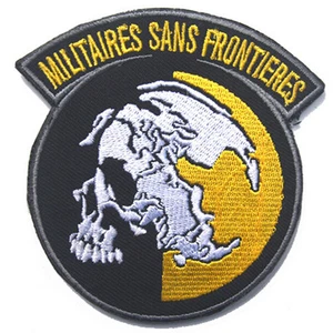 PARCHE DE BUCLE DE GANCHO METAL GEAR SOLID MGS PEACE WALKER MILITARES SIN FRONTERAS - Imagen 1 de 4