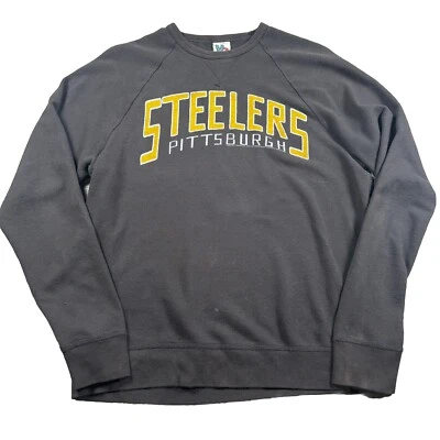 Pittsburgh Steelers Sudadera Para Hombres Pequeña Gris Pullover Suéter NFL (MANCHADO) Foto 1 de 4