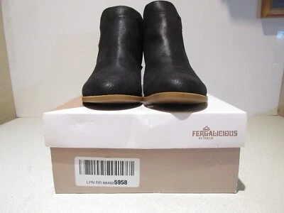 New Fergalicious by Fergie Size 9 Womens Black Ankle Boot - Image 1 of 4