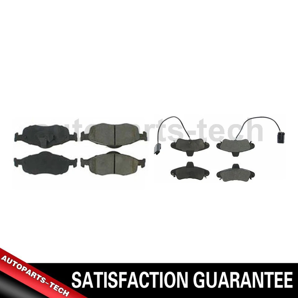 Juego de pastillas de freno de disco traseras delanteras Posi silenciosas para Mercury Cougar 1999 2000 2001 2002 Foto 1 de 4