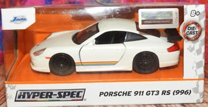 JADA HYPER SPEC Porsche 911 GT3 RS (996) 1:32 WHITE DIECAST MODEL - Picture 1 of 9