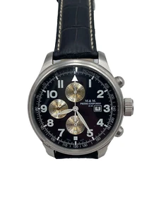 M&M PRIMO EMPORIO CHRONO AUTOMATIC CROWN SCREW MEN'S WATCH - Picture 1 of 2