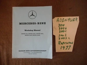 Mercedes Benz Adenauer W186 English Workshop Manual repair service 1951-1957 - Picture 1 of 12
