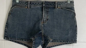 J CREW VTG womens denim short back buckle size 8 - Picture 1 of 5