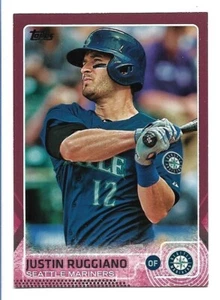 Justin Ruggiano 2015 Topps Rosa #384 #29/50 Seattle Mariners - Imagen 1 de 2