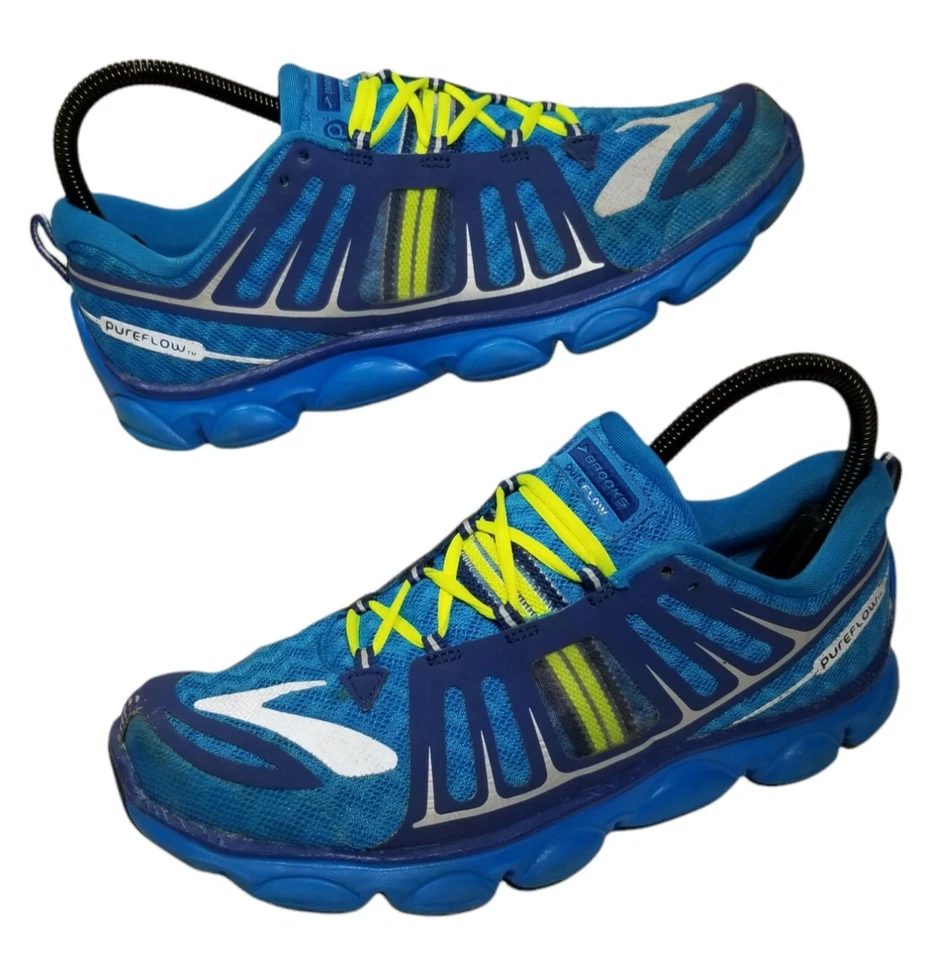 Brooks Pure Flow 2 Zapatos Hombre Talla 6 Mujer Talla 7.5 Azul Tenis para Correr Foto 1 de 4