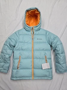 Columbia Youth Pike Lake II Hooded Jacket Size Large L NEW Puffer Coat Boys Kids - Picture 1 of 7