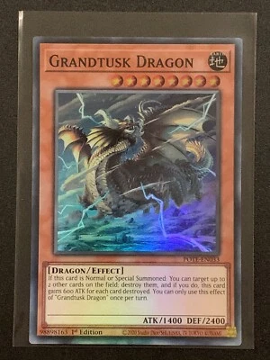 Grandtusk Dragon | POTE-EN033 | Super Rare | 1st Edition | YuGiOh TCG - Image 1 of 3