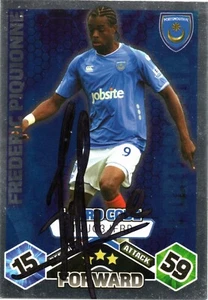 FREDERIC PIQUIONNE SIGNIERT PORTSMOUTH 2009/2010 MATCH ATTAX TRADING CARD + COA - Bild 1 von 1