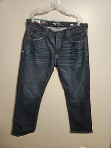 Ariat® Herren Rebar M7 schmale Dura Stretch gerades Bein Denim Jeans Größe 38X30 - Bild 1 von 7