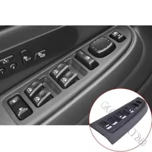NEW Front Left Window Switch Bezel Gray Fit For 03-07 Chevy Silverado GMC Sierra - Foto 1 di 9