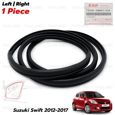 Fits Suzuki Swift 2012 17 Rear Lh/Rh Opening Door Rubber Weatherstrip Seal Foto 1 de 4