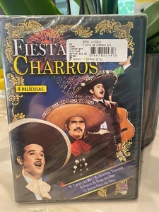 FIESTA DE CHARROS 4 Peliculas Vicente Fernandez Infante Negrete Aguilar DVD NEW - Picture 1 of 2