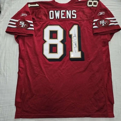 Terrell Owens Signed Authentic Reebok Jersey JSA Sz 56 - Image 1 of 4