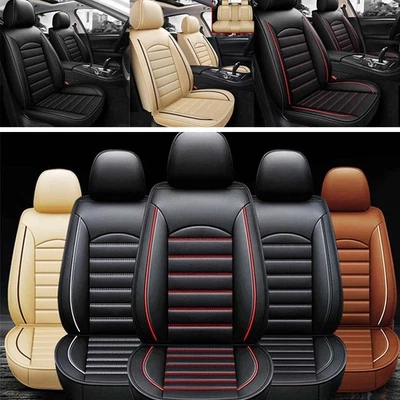 For Acura TL RDX MDX TSX Car Seat Cover 5 Seat Full Set PU Leather Cushion Foto 1 de 4