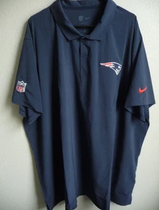 Herren Nike New England Patriots 2024/25 Sideline Performance Polo Navy 4XL Neu mit Etikett - Bild 1 von 8