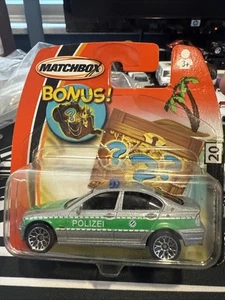 2005 Matchbox ROW #20 BMW 328i Police SILVER | POLIZEI | MINT - Picture 1 of 3