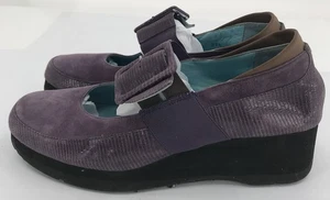 Thierry Rabotin Women 37 2/3 US 7 Soft Suede Leather Mary Jane Buckle Comfort - Picture 1 of 15