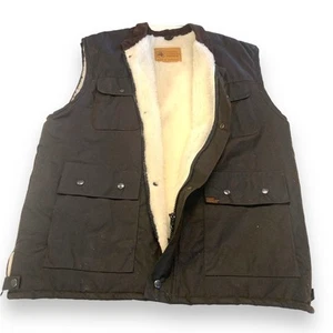 Genuine Australian Bushwear oilskin Wool Lined Vest - Men's - Picture 1 of 7