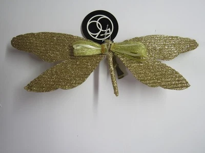 Adorno de libélula brillante con clip dorado Dept 56 6004719 MWT envío gratuito Foto 1 de 4