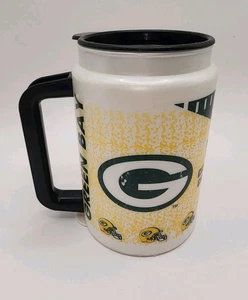 Vintage 1997 Green Bay Packers Plastic Travel Thermo Cup NFC Champs Whirley USA - Picture 1 of 11
