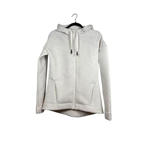 Sweaty Betty London melierter grauer Hoodie mit durchgehendem Reißverschluss sportlich Athleisure Größe Small - Bild 1 von 7