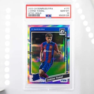 2023-24 Panini Donruss Optic FIFA Lamine Yamal RC Holo PSA 10 | Rated Rookie 177 - Picture 1 of 2