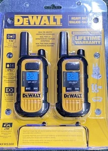 DEWALT DXFRS300 Two Way UHF/FM Radio Walkie Talkie BRAND NEW IN PACKAGE - Afbeelding 1 van 2