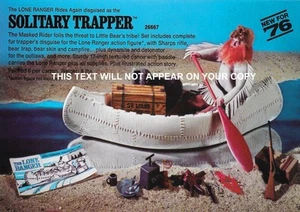 LONE RANGER MARX TOYS THE SOLITARY TRAPPER A5 "NEW" FANTASY SHOP STAND - Picture 1 of 16