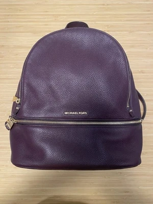 Mochila Michael Kors Rhea Mediana Cuero Guijarro Sangre de Buey Borgoña 30S5GEZB3L Foto 1 de 4