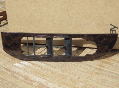 07-09 GMC Yukon Denali DRIVER Power Window Switch Bezel MAPLE Woodgrain Trim Foto 1 de 4