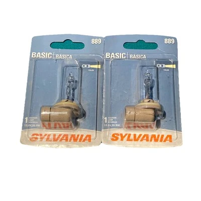 Cantidad 2 Bombilla halógena básica Sylvania 889 12,8 V 26,9 W para luces antiniebla Foto 1 de 2