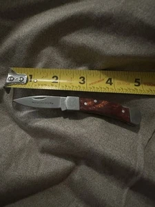 Vintage Winchester Small Folding Lock Back Knife Wood Stainless Steel Blade  - Picture 1 of 11